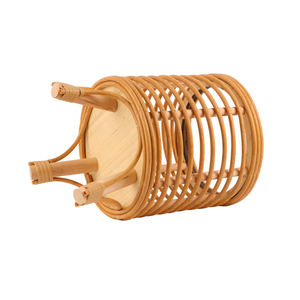 Supporto per piante in <span class=keywords><strong>vimini</strong></span> in Rattan cestini per piante in <span class=keywords><strong>vimini</strong></span> da interni stile Boho fiori cavi espositore per sgabello da pavimento in piedi - Product Image 4