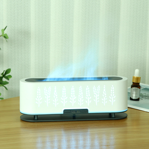 2023 plus récent diffuseur unique d'humidificateur d'air de flamme 3D USB 200ml diffuseur de grain de bois diffuseur d'arôme d'huile essentielle - Product Image 3