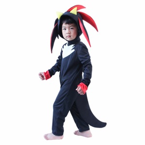 Disfraz de Sonic The Hedgehog para niños, traje de cosplay azul de una pieza, de 8 a 13 años - Product Image 3