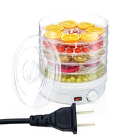 Elektrische 5-lades voedsel-, groente- en fruitdroger 350W, voedselveilige kunststof, eenvoudige bediening