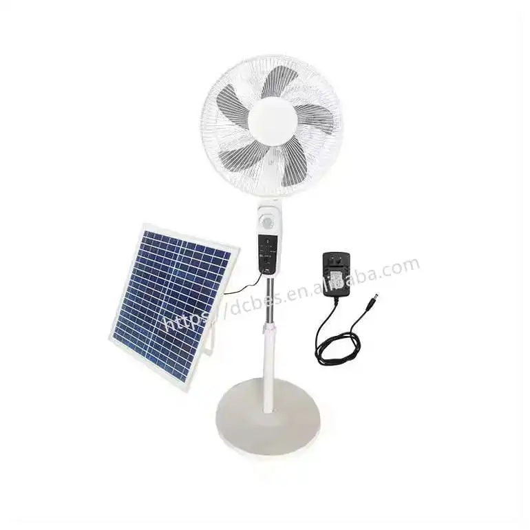 Electric Home Mute Portable Product Solar Fans Standing Fan With Panel