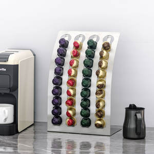 Porte-capsules de café de table en acier inoxydable présentoir à capsules de café porte-dosette pour <span class=keywords><strong>machine</strong></span> à café <span class=keywords><strong>Nespresso</strong></span> vente en gros - Product Image 1