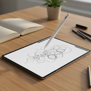 <span class=keywords><strong>Penna</strong></span> Stilo Universale in Metallo con Punta Sostituibile per Tablet <span class=keywords><strong>iPad</strong></span> Telefono Android Ricaricabile USB-C Capacitiva per Disegno Bianca - Product Image 2