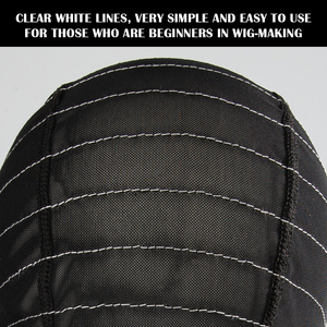 Bonnet dôme élastique extensible 4x4 5x5 13x4, doux <span class=keywords><strong>pour</strong></span> la peau, respirant, noir, <span class=keywords><strong>pour</strong></span> la confection <span class=keywords><strong>de</strong></span> perruques, <span class=keywords><strong>filet</strong></span> à perruque en maille respirant <span class=keywords><strong>pour</strong></span> la couture - Product Image 6