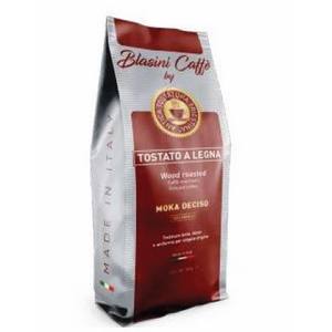 Café Blasini Deciso 100% Arábica Espresso Estilo Italiano para Cafetera Moka - 250g X 24 Bolsas, Empaque de Cartón, Tostado Antica Tostatura - Product Image 1