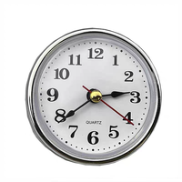 Jam Timer Kayu Kreatif 65mm dengan Kristal Sederhana, Gerakan Jam Meja, Dekorasi Natal, Hadiah Unik