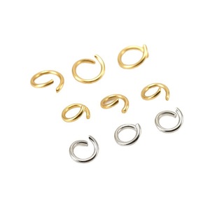 Stainless Steel Open Ring Jewelry Findings For Bracelet Making Round Shape Plated DIY Accessories Z322 - Product Image 5