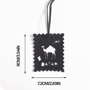 Qatar Camel Arabic Letter Pendant Creative <b>Bag</b> PU Leather <b>Charm</b> Car Lucky Pendant Accessory DIY Handbag <b>Charm</b> - Product Image 2