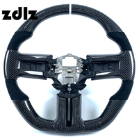 Volant en cuir suédé noir avec fibre de carbone pour Ford Mustang GT 2009, accessoires de voiture, possibilité de personnalisation