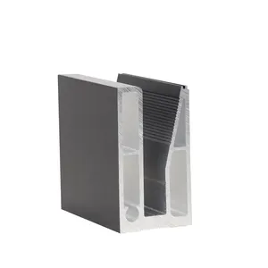 Nhôm U kênh hồ sơ cho 6mm 8mm 10mm 12mm Frameless Tempered bánh sandwich kính lan can lan can