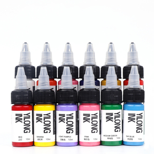 Juego de Pigmentos de Tinta para Tatuajes Profesional de 15 ml, Color Negro, para Arte Corporal Permanente, Suministros para Tatuajes - Product Image 1