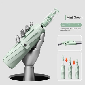 Safe Anti-Rebound <b>Automatic</b> Mechanical <b>Umbrella</b> Black Rubber Sunscreen Sunny Rain Dual-Purpose Manufacturers Stock - Product Image 4