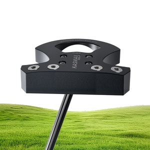 Putter da Golf Kasmax, Impugnatura Intercambiabile Brevettata, Adatto per Mano Destra <span class=keywords><strong>e</strong></span> <span class=keywords><strong>Sinistra</strong></span>, Asta Elettroplaccata Nera - Product Image 1