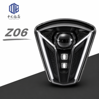 Phare de moto Z06 LED Projecteur en V DRL Fumé – Remplacement de lampe avant pour moto et scooter – Amélioration