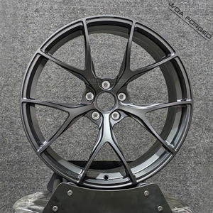 Rueda Cóncava Ligera Forjada T6061, Color Negro Satinado, 5x114.3 5x112 5x130 para Lamborghini, <span class=keywords><strong>Corvette</strong></span>, Tesla, <span class=keywords><strong>Shelby</strong></span>, Porsche, BMW - Product Image 3