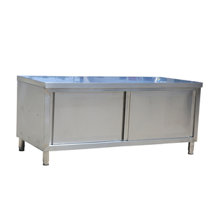 Đa-Chức Năng Thép Không Gỉ Cửa Trượt Bàn Làm Việc Với Tủ & 2 Tier Kệ Cá Làm Sạch Bảng Với Bồn Rửa Cho Nhà Bếp - Product Image 2