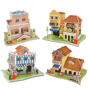 49 Diseños de Arquitectura Mundialmente Famosa, Rompecabezas 3D, <span class=keywords><strong>Casa</strong></span> de Cultura Popular, Decoración de Cabaña, Rompecabezas 3D, Juguetes - Product Image 3