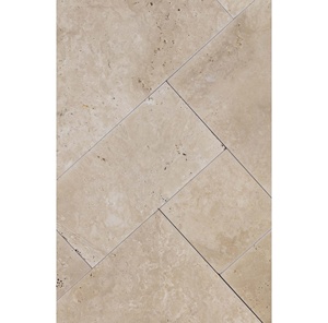 NMA Venta al por Mayor de Baldosas de Mármol Natural Travertino Turco Blanco Marfil con Patrón Francés Moderno, Superficie Pulida/Acristalada, para Uso Interior/Exterior - Product Image 2
