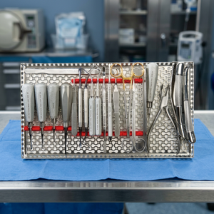 Kit d'instruments dentaires manuels de classe II BK Industries pour l'extraction dentaire, poignée moletée argentée, 12 positions de mâchoires - Product Image 5