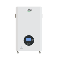 Batería LiFePO4 de Alta Calidad de 51.2V 100Ah 5.12kWh, 6000+ Ciclos, Montaje en Pared, Almacenamiento de Energía Solar para Respaldo de Energía en Hogares y Comercios