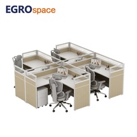 EGROspace Cloison de bureau personnalisée, Poste de travail, Tables de centre d'appels, Cloison de bureau en bois