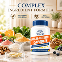 Capsules de complexe multivitaminé et minéral personnalisées, 11 vitamines, 4 minéraux, soutien immunitaire, énergie, complément alimentaire quotidien