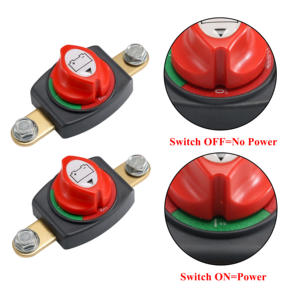 Heavy Duty 300A 12V 24V 48V Dual Car Vehicle RV Marine Battery Isolator Master Kill Interruptor giratorio Desconexión Kit de corte de energía - Product Image 3