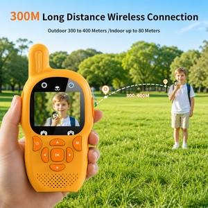 Talkie-walkie pour enfants, prise en charge de la capture de photos avec extension de carte TF, jouet portable rechargeable pour le camping en plein air, jeu parent-enfant - Product Image 4