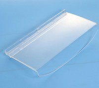 Magasin de détail personnalisé à montage mural présentoirs à chaussures étagère en plastique transparent pour Slatwall