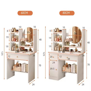 Muebles Modernos <span class=keywords><strong>para</strong></span> Dormitorio de Estilo Chino, <span class=keywords><strong>Tocador</strong></span>/Cómoda/<span class=keywords><strong>Mesa</strong></span> de Baño/<span class=keywords><strong>Mesa</strong></span> de Vanidad con Espejo LED Iluminado, Panel <span class=keywords><strong>para</strong></span> Sala de Estar - Product Image 5