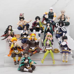 Demon Slayer Action Figure Nezuko Onigiri Model 16cm Zenitsu Kyoujurou Onigiri  Figure for Cover Cup Noodles Desktop Ornaments Car Ornaments PVC Material  New Design