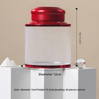 Vente directe usine – Pots cylindriques en PET, boîtes en fer blanc, conteneurs transparents demi-kg pour thé en vrac – Stock disponible en gros