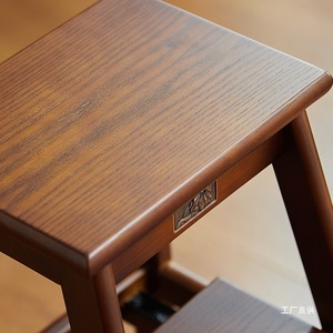 Junxia Solid Wood Ladder <b>Stool</b> Three <b>Step</b> Multi Function Home <b>Stool</b> Living Room Furniture Traditional Design - Product Image 2