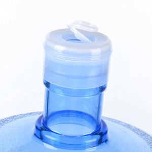 New Design Round Top Disc Cap 55mm Matte Finish Non-Spill Easy Open PE <b>Bottle</b> Caps for Cups Ribbed Closure - Product Image 2
