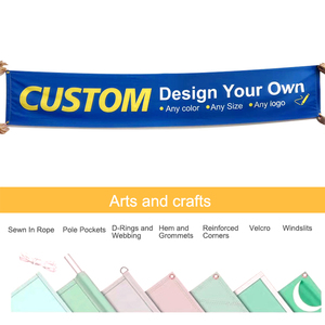 Produit promotionnel grande bannière impression personnalisée <span class=keywords><strong>quatre</strong></span> <span class=keywords><strong>coins</strong></span> métal boucle en cuivre bannière personnalisée - Product Image 3