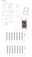 Meistverkaufte Große 4-Zoll 7-Segment-LED-Anzeige 1-stellige 7-Segment-LED-Anzeige für Tankstellen-Schilder