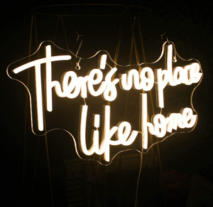 Letrero de Neón 'No Hay Lugar Como el Hogar', Letrero LED Blanco Cálido para Bodas, Fiestas, Dormitorios - Product Image 2
