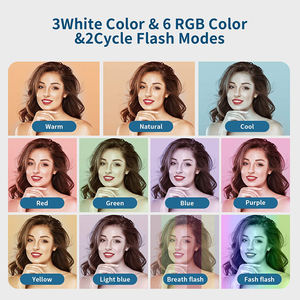 Anneau lumineux 10 pouces, 7.5W, intensité variable, 6000K, avec 120 led, <span class=keywords><strong>filtre</strong></span> couleur, pour YouTube et <span class=keywords><strong>TikTok</strong></span>, selpies et photographie - Product Image 6