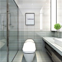 Carreaux de sol et de mur pour salle de bain et cuisine, style chinois moderne, 300x600mm, rayures, porcelaine, antidérapants, émaillés, brillants
