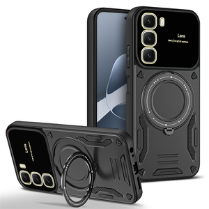 Étui de téléphone Africa Transsion pour Infinix Hot 60 50 Pro+/60i/50i/Note 50 Pro+/50S/50X avec béquille et anneau magnétique rotatif - Product Image 1