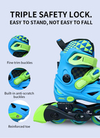 Patins à roulettes populaires EACH, patins à roulettes pour enfants, patins à roulettes professionnels, patins à roulettes pour débutants, taille réglable pour garçons et filles