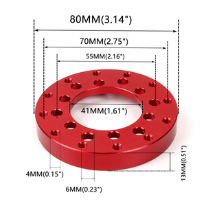 Placa Adaptadora de Volante de Aluminio de 70 mm, Adaptador de Volante para Juegos de Carreras, Compatible con Logitech G25 G27 - Product Image 6