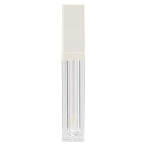 Envases de Tubos de Brillo Labial Transparentes con Logotipo Personalizado, Tubo de Lápiz Labial Cuadrado Vacío Transparente de 10 ml y 10 g con Tapa Negra - Product Image 6