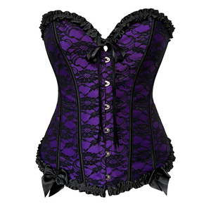 Precio de fábrica al por mayor de talla grande con cordones <span class=keywords><strong>Sexy</strong></span> Bustier Corset Top para mujer - Product Image 3