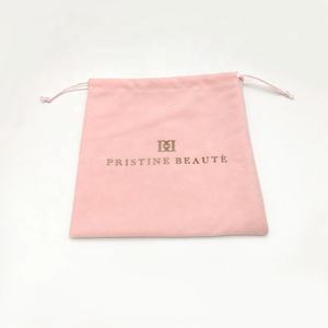Vente en gros de sacs pochettes d'emballage pour <span class=keywords><strong>parfum</strong></span>, bijoux, bracelet à cordon en velours <span class=keywords><strong>rose</strong></span>, cadeaux de luxe avec logo personnalisé - Product Image 5