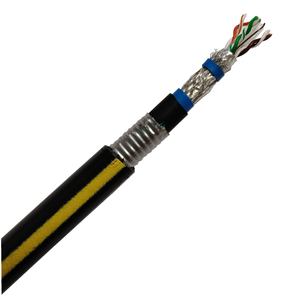 <span class=keywords><strong>BC</strong></span> o CCA SFTP Cable de red 23AWG Cat6 Cable blindado Cable Lan con tira de acero Exterior Tres fundas - Product Image 1