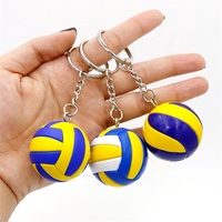 Ontwerp Uw Eigen Kwastje Verjaardag Geschenken Pvc Volleybal Sleutelhanger Accessoires