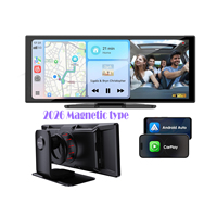 Pantalla de Navegación GPS Inteligente para Automóvil 2026, Monitor Magnético Inteligente de 10.26 Pulgadas AMOLED, CarPlay Inalámbrico, USB Portátil para Autos Antiguos