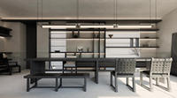 Meuble de salon moderne en bois |   Conception modulaire personnalisée |   Conception de plans personnalisés et mise en œuvre de projets clés en main