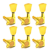 Gitar Listrik Bergaya Vintage dengan Peg Tuning Tertutup Sepenuhnya, Headstock Berbentuk Belah Ketupat, Senar Spiral